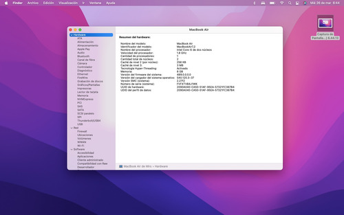 Macbook Air Macboor Air - 2017 Gris (Usado)