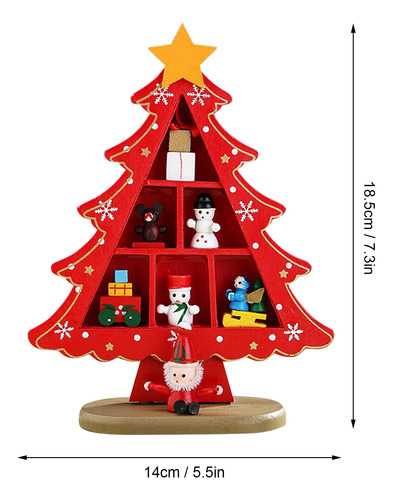 Árbol De Navidad De Madera De Mesa Exquisito Mini