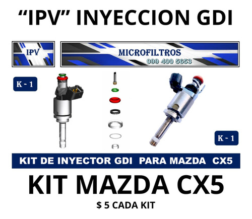 Kit De Microfiltro Para Inyector Gdi De Mazda Cx5 . $ 5
