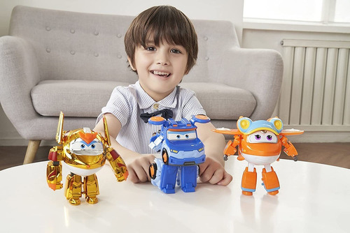Super Wings 5 Transforming Golden Boy Avion Juguetes Vehícul
