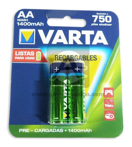 Pila Varta Aa Recargable Cilíndrica