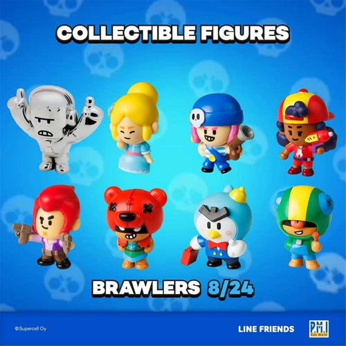 Conjunto De 8 Bonecos Brawl Stars, Pacote Com 8