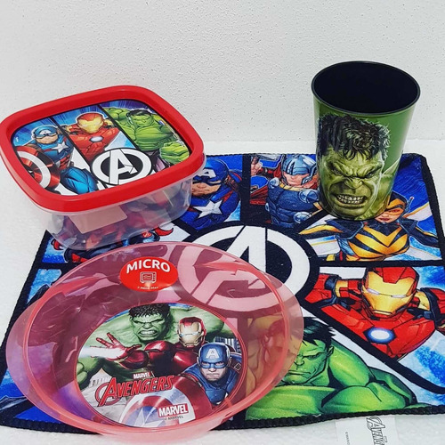 Set De Merienda Hulk, Niños, Avengers