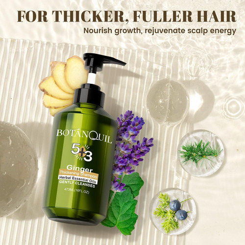 Shampoo Botanquil Ginger Hair Growth 473ml Para Todos Os Tip