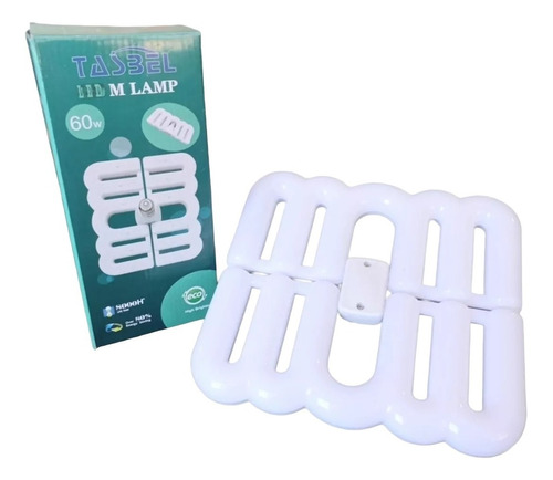 Ampolleta Lampara Led M 2 Aspas Alto Brillo Plegable 60 Wats