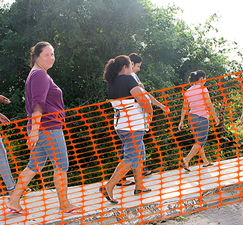 Malla Seguridad Protección Delimitar Construcción 1 X 15 Mt.