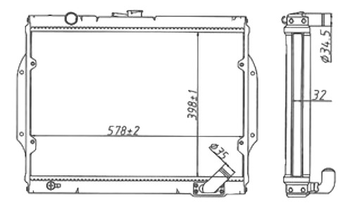 Radiador Mitsubishi L200 90-96