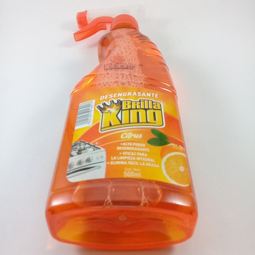 Quitagrasa Desinfectante Brilla King 500ml