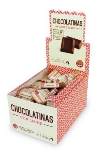 Chocolatinas Con Leche Colonial X 50 Unidades 