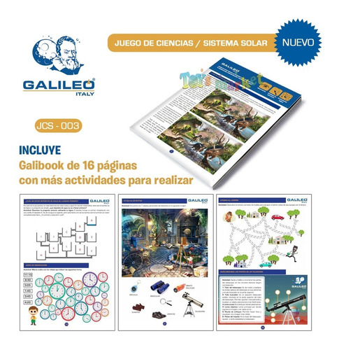 Juego De Ciencias Sistema Solar Planetas Galileo Italy