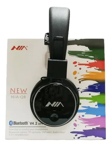 Auricular Vincha Inalámbrico Bluetooth Fm Mp3 Micro Sd Color Negro