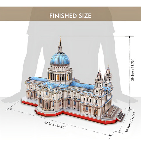 3d Puzzle - Grandes Rompecabezas 3d De La Catedral De San Pa