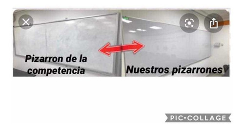Imagen 4 de 5 de Pintarron Blanco 90x60 De Calidad Marcos De Aluminio Plumon8