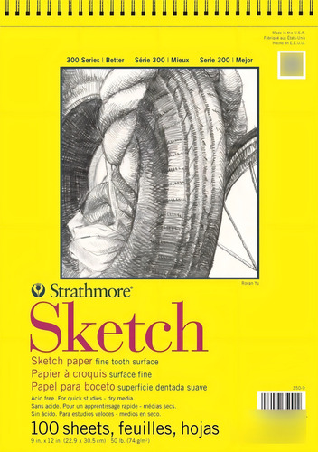 Cuaderno Strathmore Sketch Boceto 100h 23x30cm 74grs