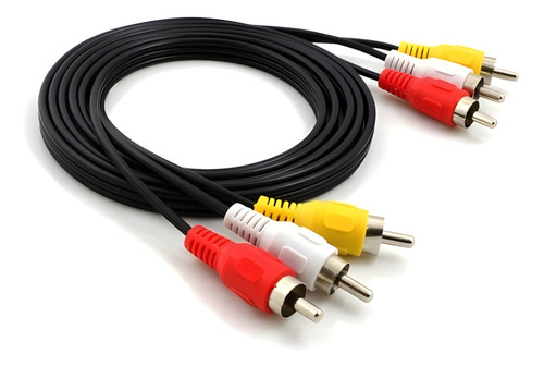 Cable Audio Video 1.5 Metros 3 Rca Macho A 3 Rca Macho Av