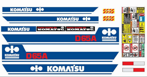 Kit De Calcomanías Para Komatsu D65 Moderna