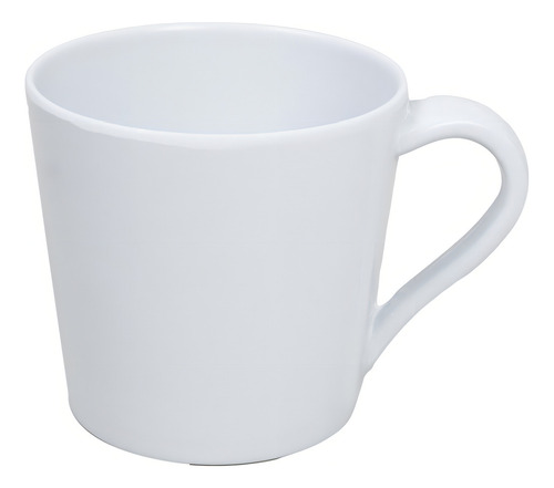 12 Tazas Tarros Melamina Blanca 12 Oz 360 Ml Vencort Color Blanco Tarro