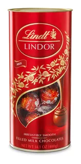 Lata De Chocolates Lindt Lindor Bombones 400g Milk Assorted
