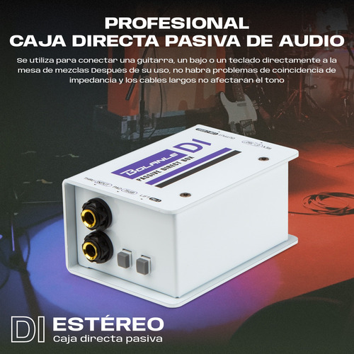 Bolanle D1 Caja Directa Pasiva - 1/4 A Xlr Balanceada