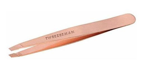 Pinza Inclinada Tweezerman En Oro Rosa, Modelo 1256-rgr