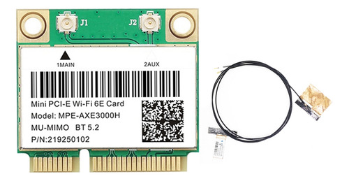 Wifi Card Mpe-axe3000h+antena Wifi 6e 2400 Mbps Pci-e Par