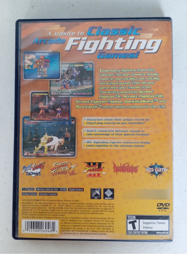 Capcom Fighting Evolution Para Play Original Formato Fisico (Usado)