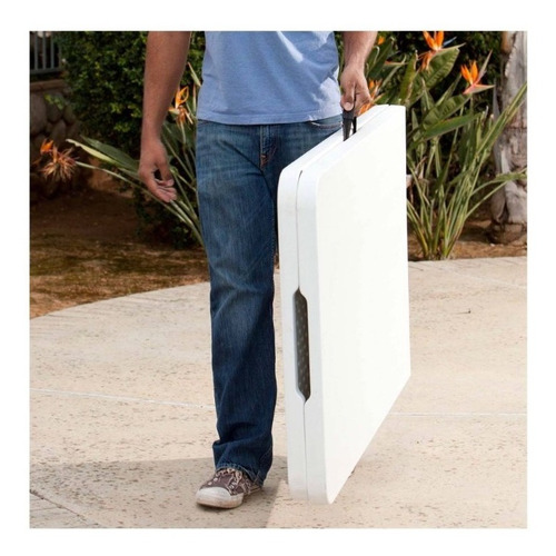 Mesa Plegable Grande Blanca Lifetime Portafolio 2.44m