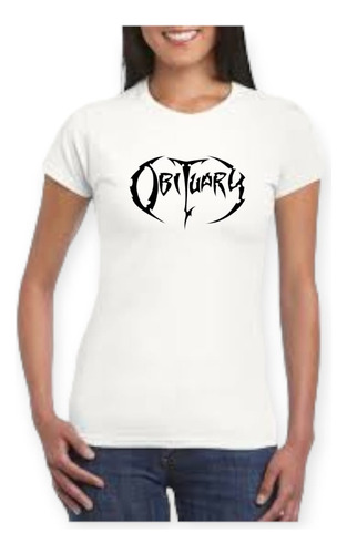 Playera Obituary Dama