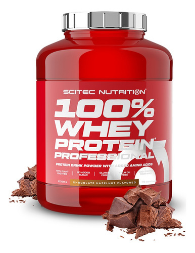 Proteina 100% Whey Protein Professional 2350 G - Scitec Sabor Chocolate