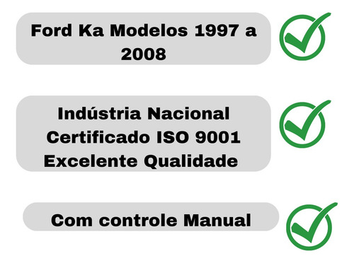 Retrovisor Ford Ka 97 98 A 2006 2007 2008 C/controle L/dir