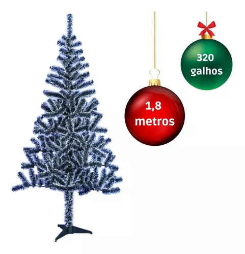 Árvore De Natal Verde Luxo 1,80 Metros De Altura 320 Galhos