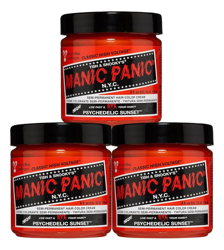 ~? Manic Panic Tinte Psicodélico Sunset - Classic High Volta