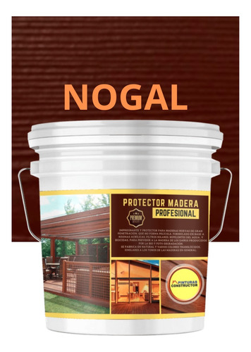 Protector De Madera Nogal Galón 4lts