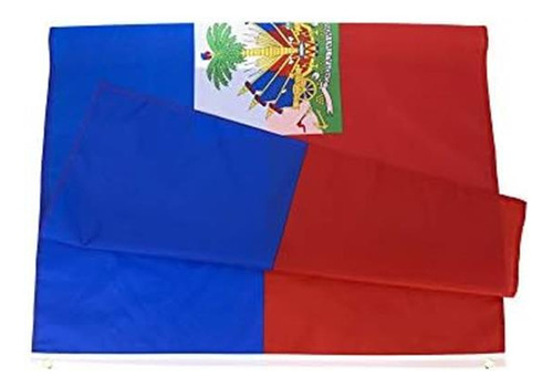 Anjor Bandera De Haití 3x5fts Banderas Haitianas Con Ojales