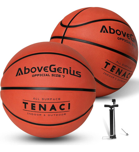 Balon Basketball Above Genius Paquete De 2 Pelotas De Balonc