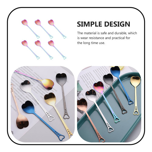 Cucharas De Postre Creativas De Acero Inoxidable Con Forma D
