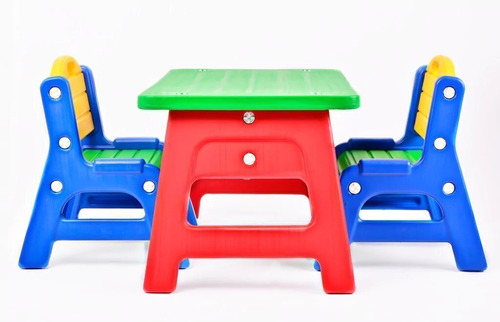Combo Mesa Y 2 Sillas Infantiles Rodacross