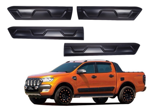 Moldura De Puerta Ford Ranger 2013-2021 Set 4 Piezas