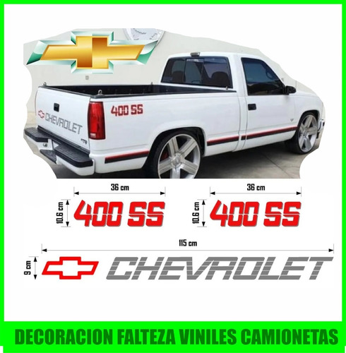 Chevrolet 400 Ss Color A Eleccion Kit Sticker Calcomania