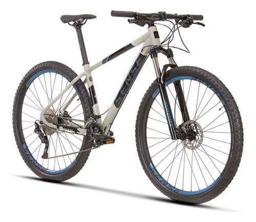 Bike Aro 29 Mtb Alumínio M17' Hidráulico Rock Evo 23 Cinza