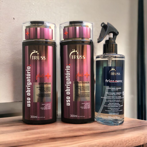 Plus Mais Shampoo Condicionad 300ml + Frizz Zero 260ml Truss