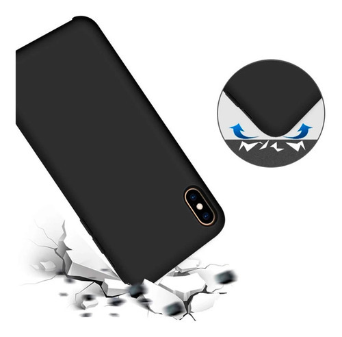 Funda de silicona aterciopelada compatible con iPhone XR, color morado oscuro