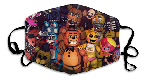 Fnaf Kids Face C_over Bandana Lavable Prueba Viento Polvo