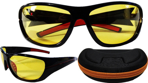 Oculos P/ Dirigir Noite Polarizado Uv400 Com Case Esportivo
