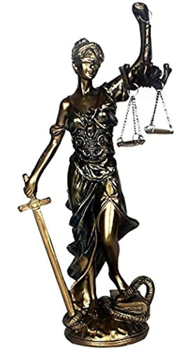 12 En Estatua De La Diosa De La Justicia Lady Justice Para D