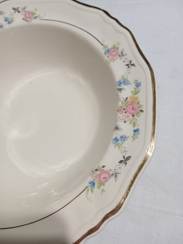 Bols Ensaladera Porcelana Inglesa No Se Envia Crema (Usado)