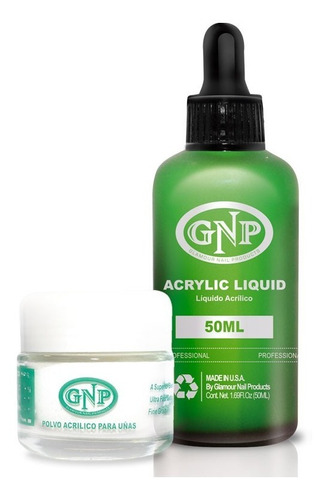 Polvo Acrilico 20gr Transp Y Liquido 50ml Gnp