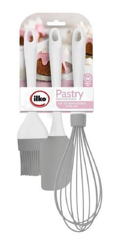 Set 3 Utensilios Repostería De Silicona Pastry Ilko