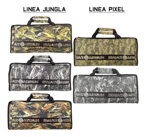 Imagen 2 de 10 de Funda Pistola 50 Cm Estuche Acolchado Premium Swat Airguns