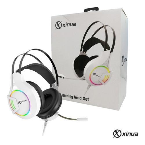 Imagen 10 de 10 de Auricular Xinua Hs1 Gamer Microfono Mute Luz Led Pc Ps4 Xbox